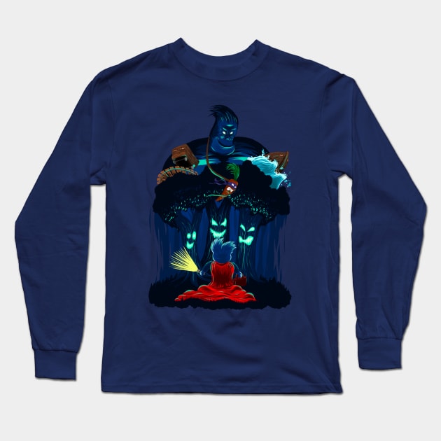 The Land of Darkness Long Sleeve T-Shirt by mattleckie